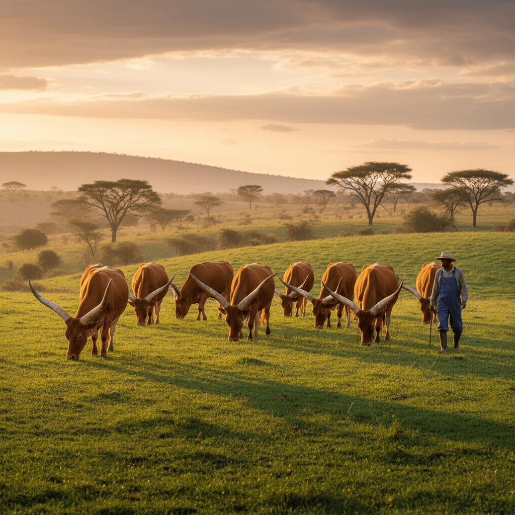 Cattle grazing on the Limpopo farm