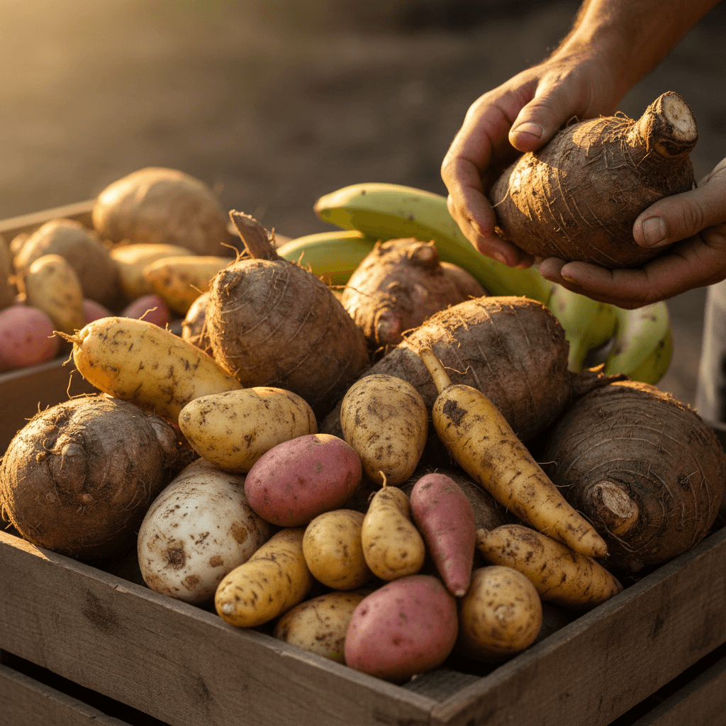 Crates of vegetables ready for delivery