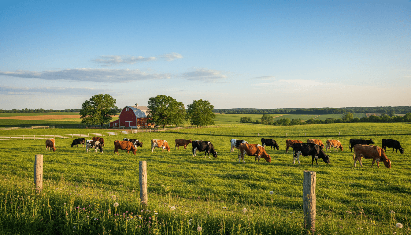 Cattle grazing on a Limpopo farm field